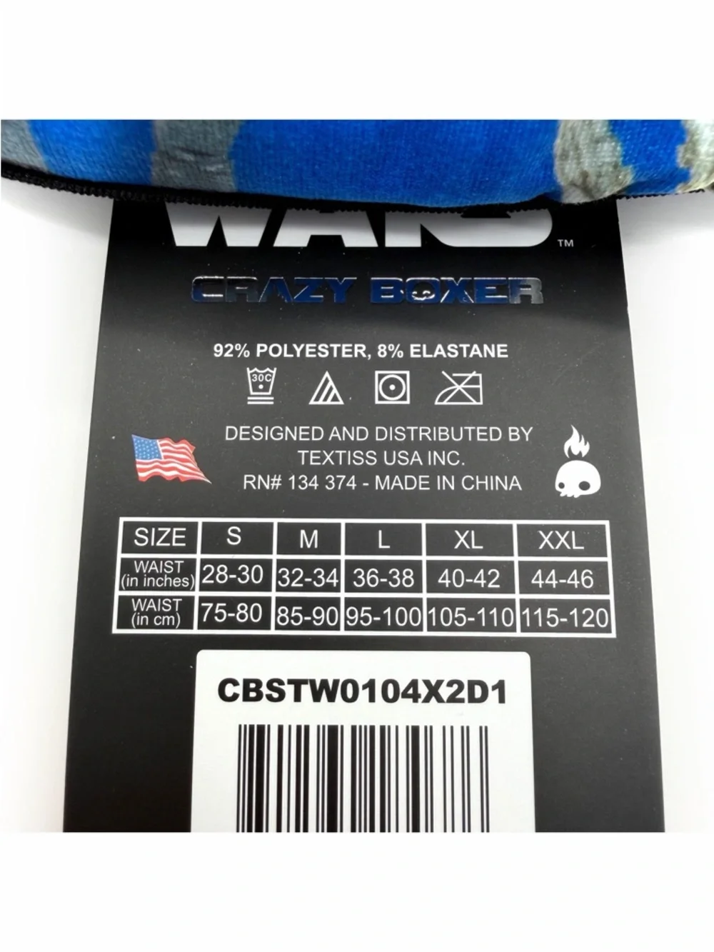 Star Wars Crazy Boxer Briefs Mens Size Small Underwear R2-D2 C-3PO Darth Vader